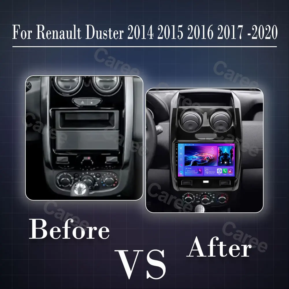 Android 16 Carplay Car Radio For Renault Duster 2014 2015 2016 2017 -2020 Navigation GPS Multimedia Player Stereo WiFi+4G DSP BT