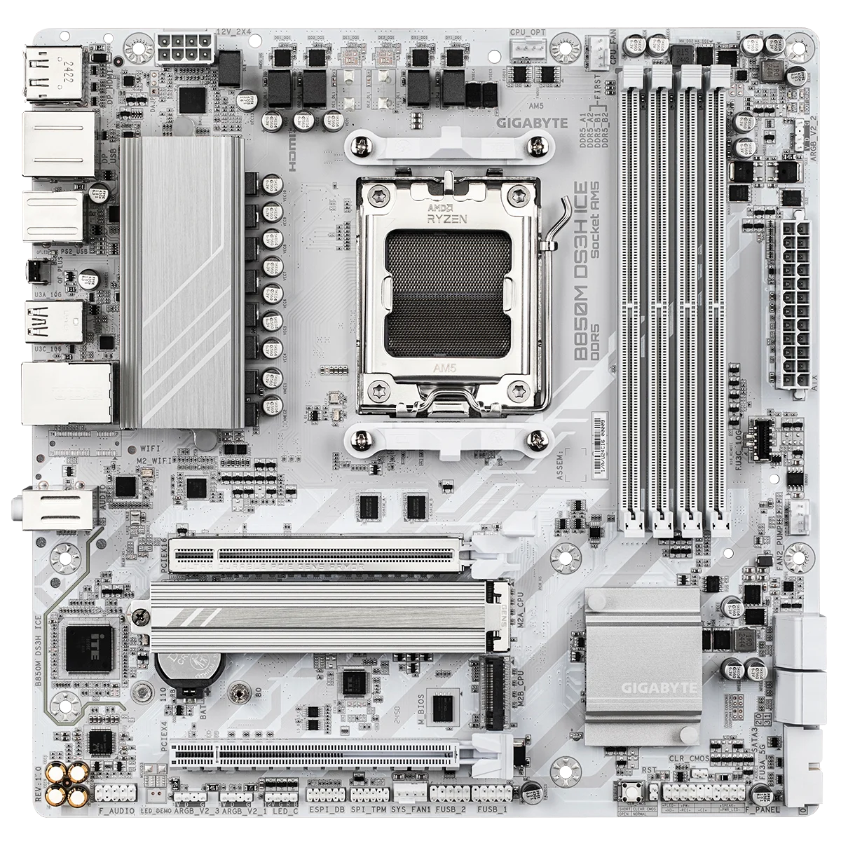 2025 신형 B850M DS3H ICE 마이크로 ATX B850 메인보드 데스크탑 게이밍 메인보드 AMD B850 DDR5 PCIe 5.0 AM5 메인보드