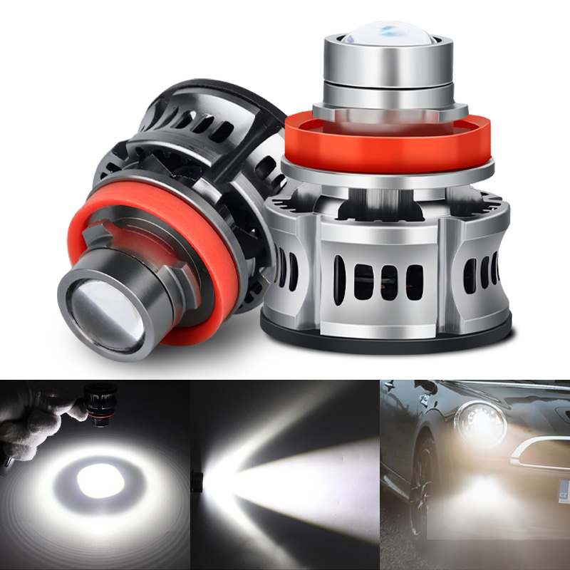  Car 9006 HB4 Laser Headlight Bulbs Canbus Powerful Projector Auto Fog Lights 3000K 6000K 12V Modification Lens Fog Lamp Bulb