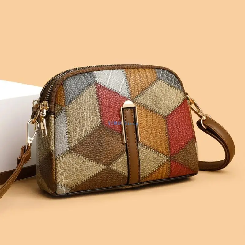 حقيبة كتف PU Frasnable D0UD للنساء تعدد الاستخدامات Crossbody Bag حقيبة الاستخدام اليومي #3