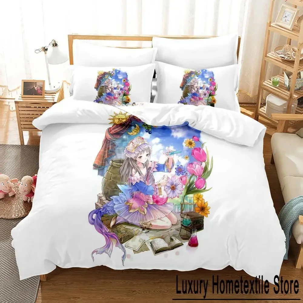 Atelier Totori The Adventurer of Arland Bedding Set Single Twin Full Queen King Size Bed Set Teenager Bedroom Duvet cover Sets