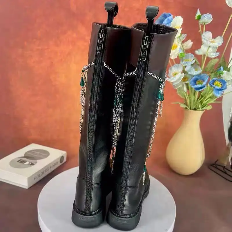 Heaven Official's Blessing Tian Guan Ci Fu San Lang Hua Cheng Cosplay Shoes Male Cos Boots Halloween jd;2