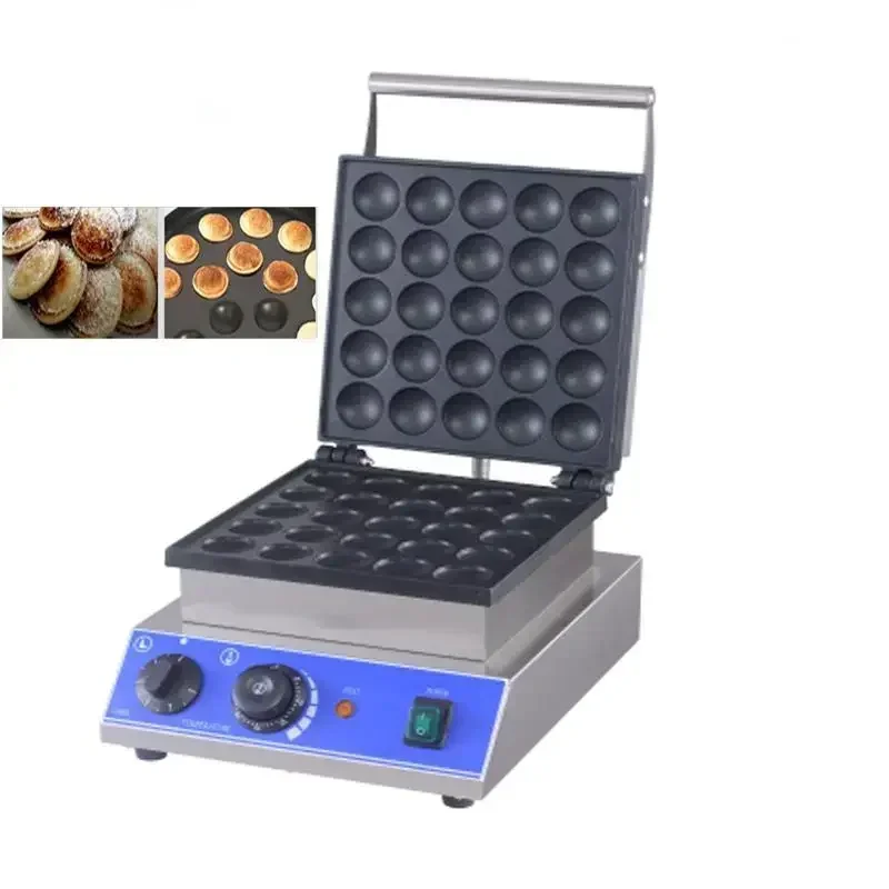 

A Commercial 25 Holes poffertjes grill maker small cake baking equipment mini pancake snack machine dorayaki machine