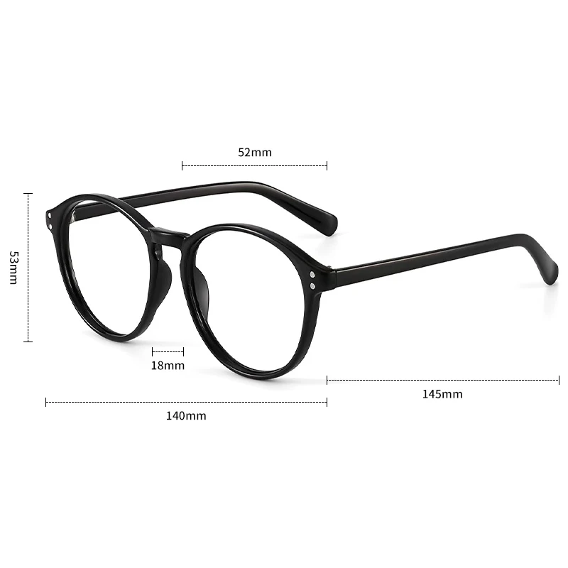 Reading Glasses Women Presbyopic Glasses Full Frame Anti Blue Light Wholesale Retro Round Frame Presbyopic Glasses