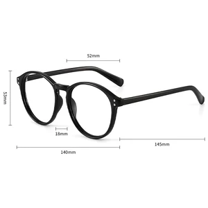 Reading Glasses Women Presbyopic Glasses Full Frame Anti Light Blue Wholesale Round Frame Presbyopic Glasses 8 Main Sales Replica Wholesale Glasses - №4