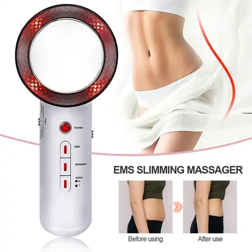 Imagen 1 del producto Cavitación por ultrasonido EMS, masajeador adelgazante para cara y cuerpo, quemador de grasa Lipo, máquina ultrasónica infrarroja galvánica para perder peso