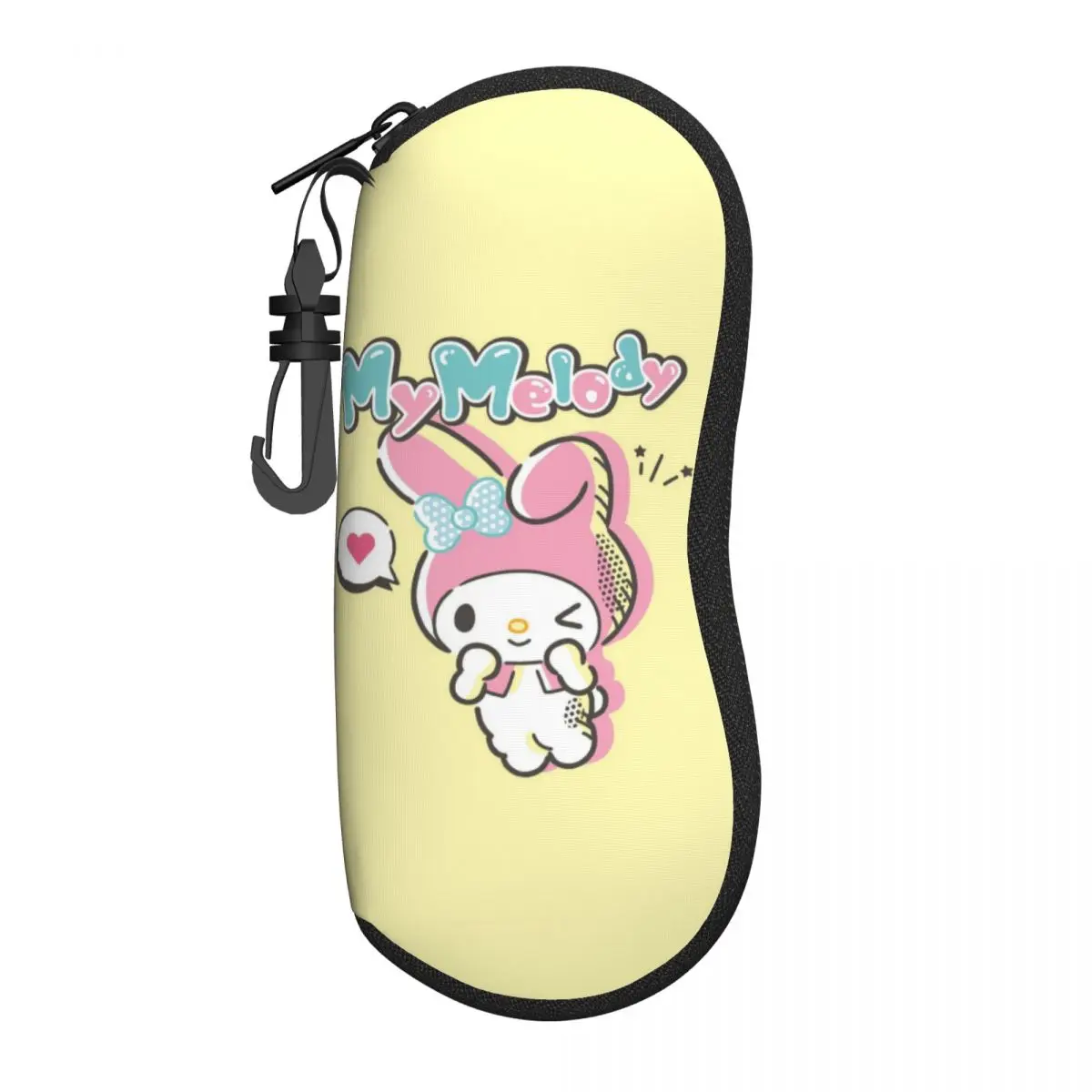 Custom My Melody Eyeglass Glasses Case Women Men Soft Cartoon Sunglasses Protective Bag