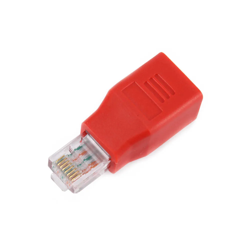 Переходник со штекера на гнездо RJ45 M/F
