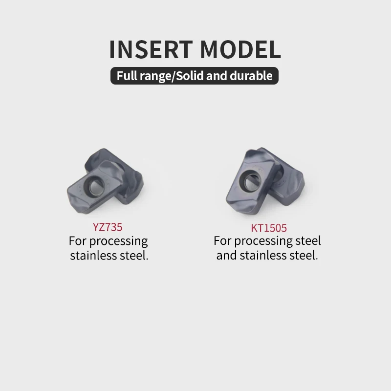 CNC LNMU03 Fast-Feed CNC Machining Center Efficient And Fast End Milling Cutter Head Double-edge Milling Insert