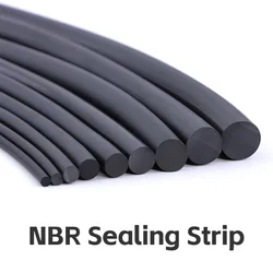 2/5/10M Solid Black Nitrile Rubber Strip O Ring Cord High-Quality NBR Rubber Seal Gasket Diameter 1.5 2 2.5 3 4 5 6 7 8 9 10mm