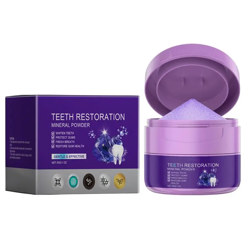 Teeth Brightening Powder Tooth Restoration Cleaning Powder Refreshing Flavor Toothpaste Power Breath Freshener For Men Women