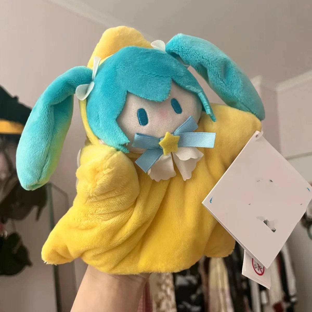 20cm New Anime Hatsune Miku Kawaii Hand Doll Kawaii Q version Figure Creative Toys Hand Puppet Cute Doll Kids Gifts