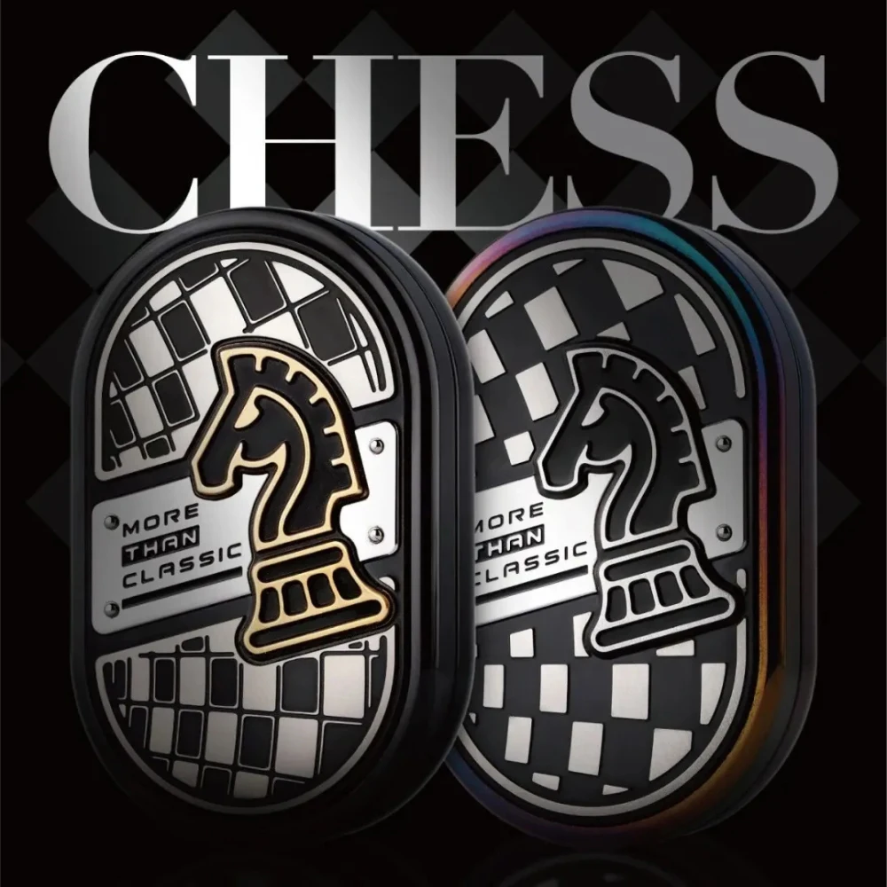 MOT CHESS Groove Ultra Fidget Slider, jouet anti-stress, se tourne à gauche et à droite à 360° °   Jouets anti-stress Push Slider pour adultes, design original