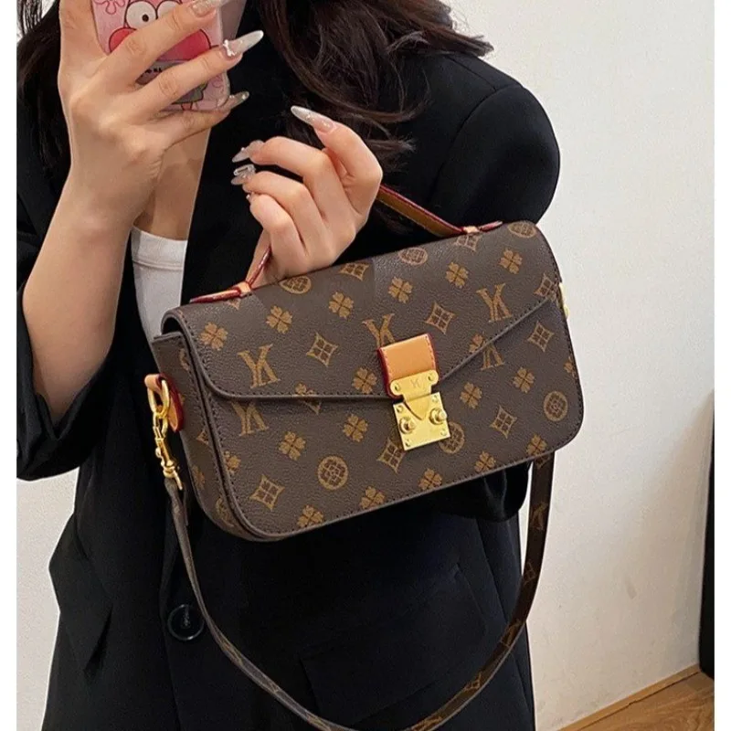

Fashionable Shoulder Bag Women's Leather Material Luxury Brand Signature Famous Designer Collaboration