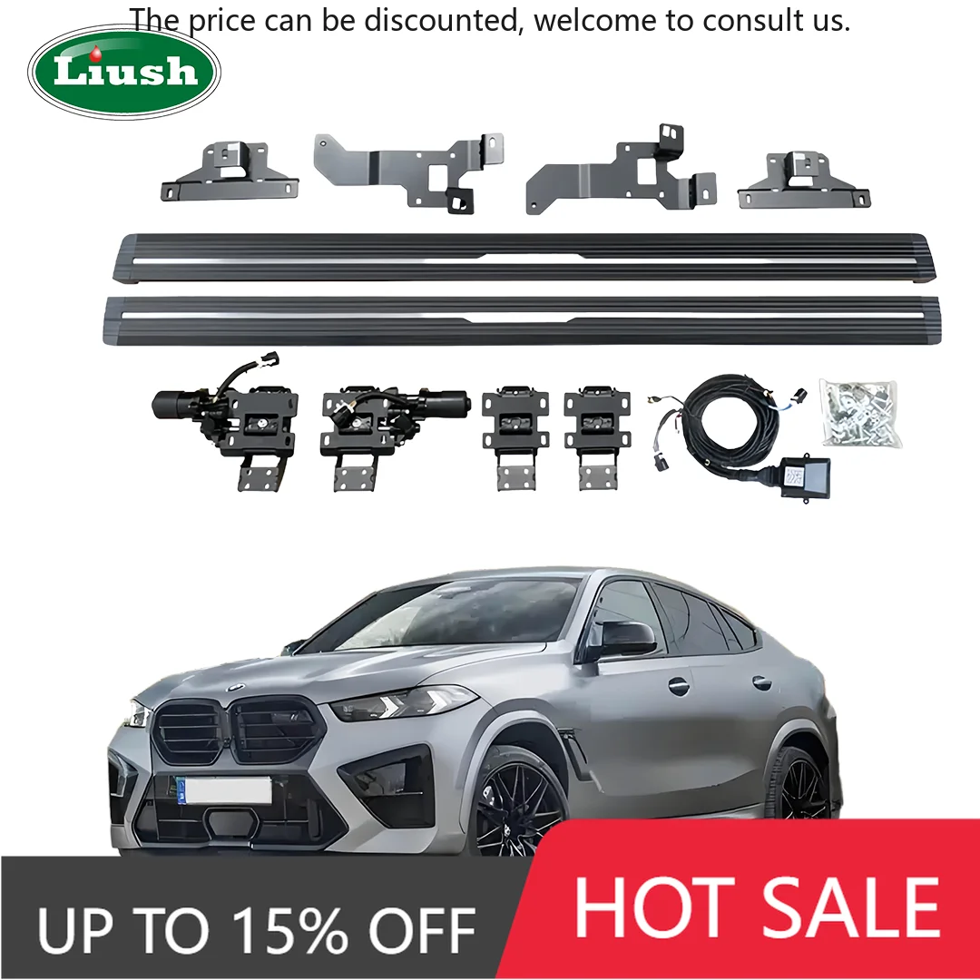 

Upgrade Automatic Car Liush Power Electric Side Step Running Board For BMW X5M/X6M 2020-2023 Aluminum Alloy Smart Side Pedal