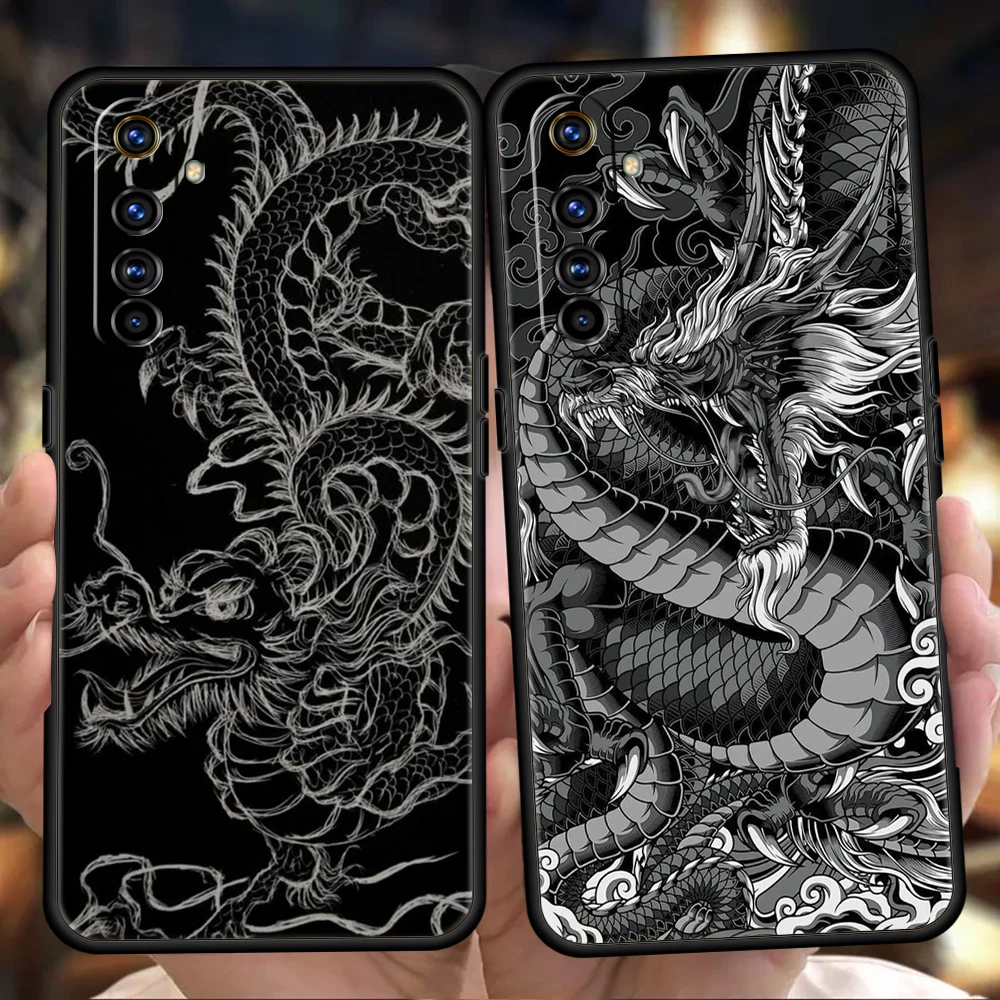 Dragon Phone Case Cover for Oppo A12 A15 A16 A74 A76 A54 Reno 6 7 Find X5 Pro A9 2020 Plus 5G Silicone Soft Shell Coque Capa Bag