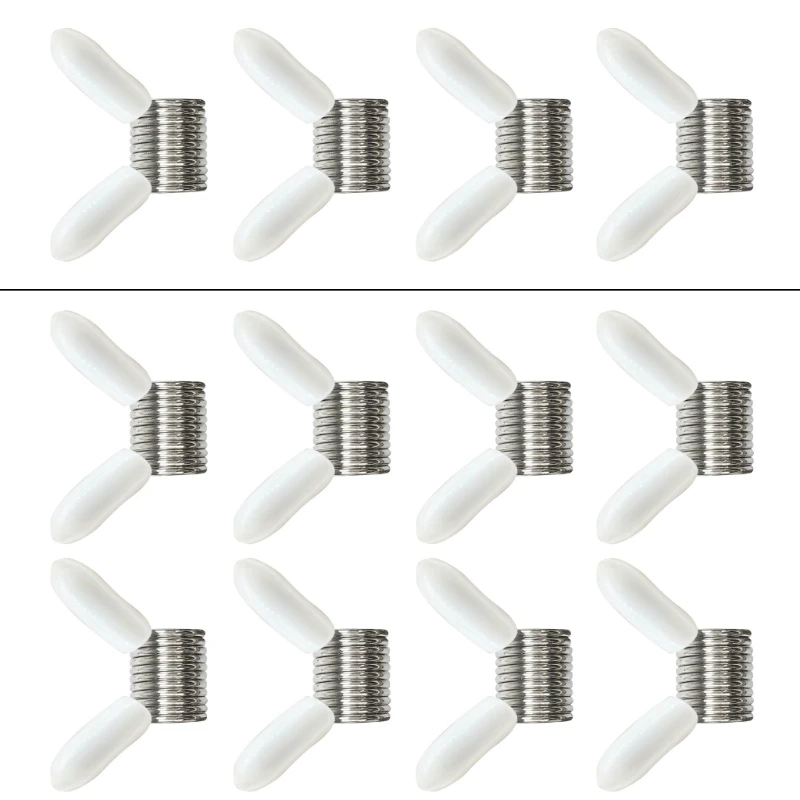 Creative Bead Line End Spring Crimp Caps Stopper White End Caps for DIY Bracelet Necklace Earring Jewelry Making Supply