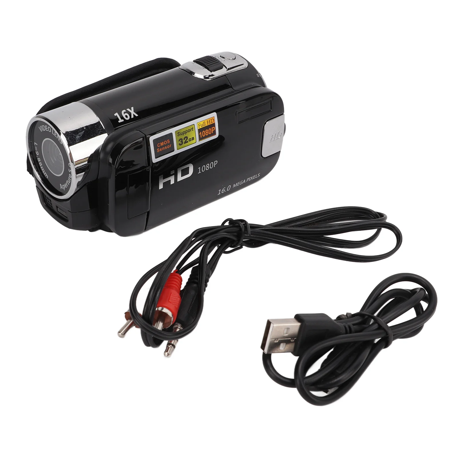 Videocamera Camcorder Handcamera Recorder 270 ° Rotatie 16X zoom 2,7 inch kleurenscherm voor kinderen voor familie als cadeau