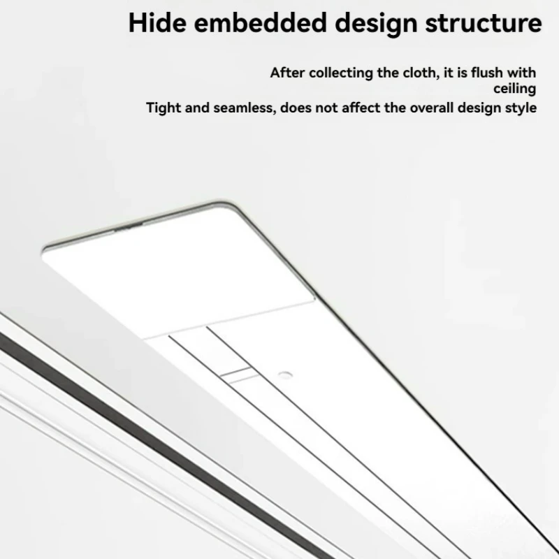 72-84Inch Electric Ceiling Recessed Projection Screen 16:9 Motorized Projector Curtain for Long Throw Projector 8K HD