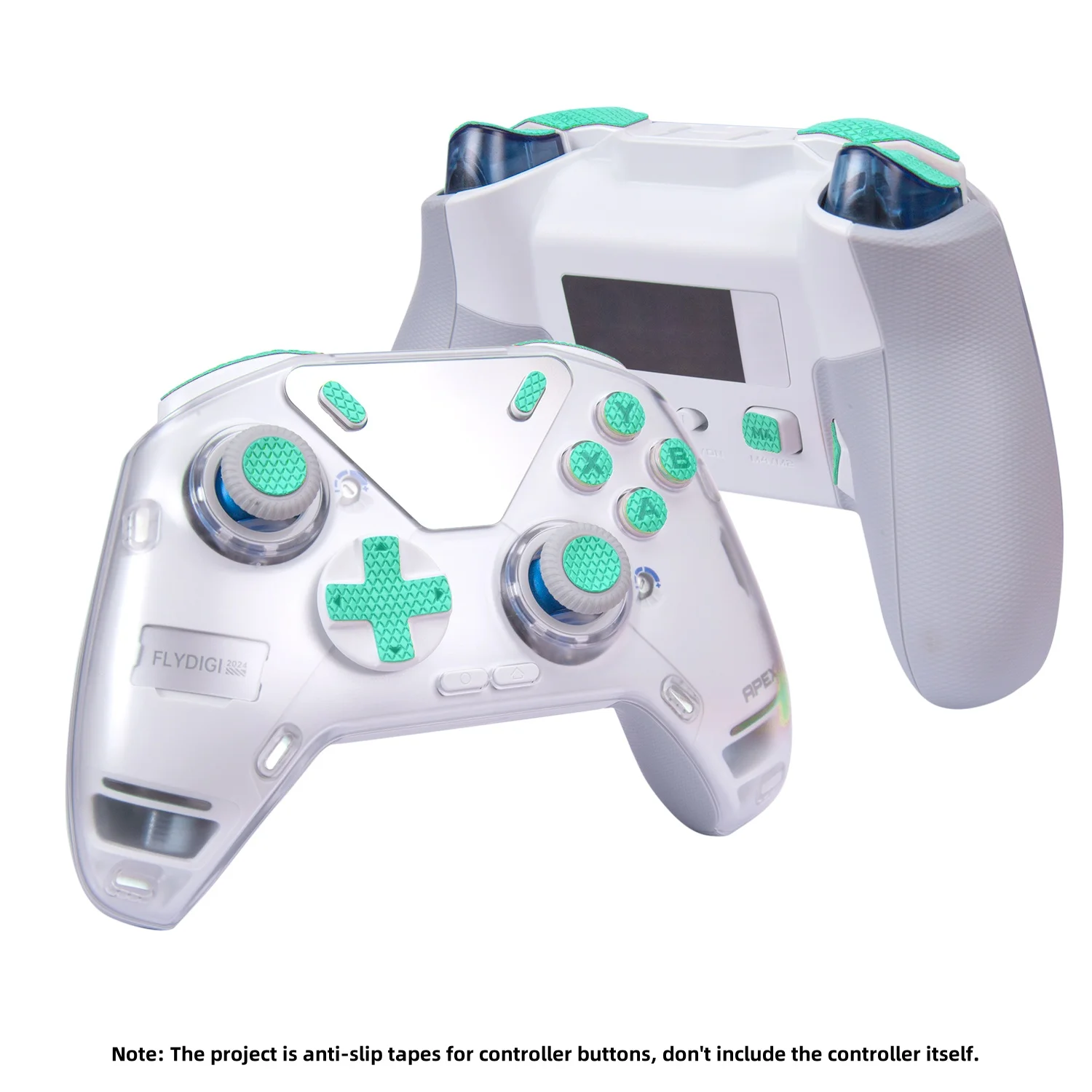 TALONGAMES Controller Buttons Sticker Triggers Sticker Tape Compatible With Flydigi APEX 4 Controller(Cyan)