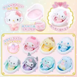 Sanrio Cradle Pacifier Plush Doll Ornaments Cinnamoroll Kitty Hangyodon Badbadtz-Maru Cogimyun Kawaii Anime Figures Toys Gift