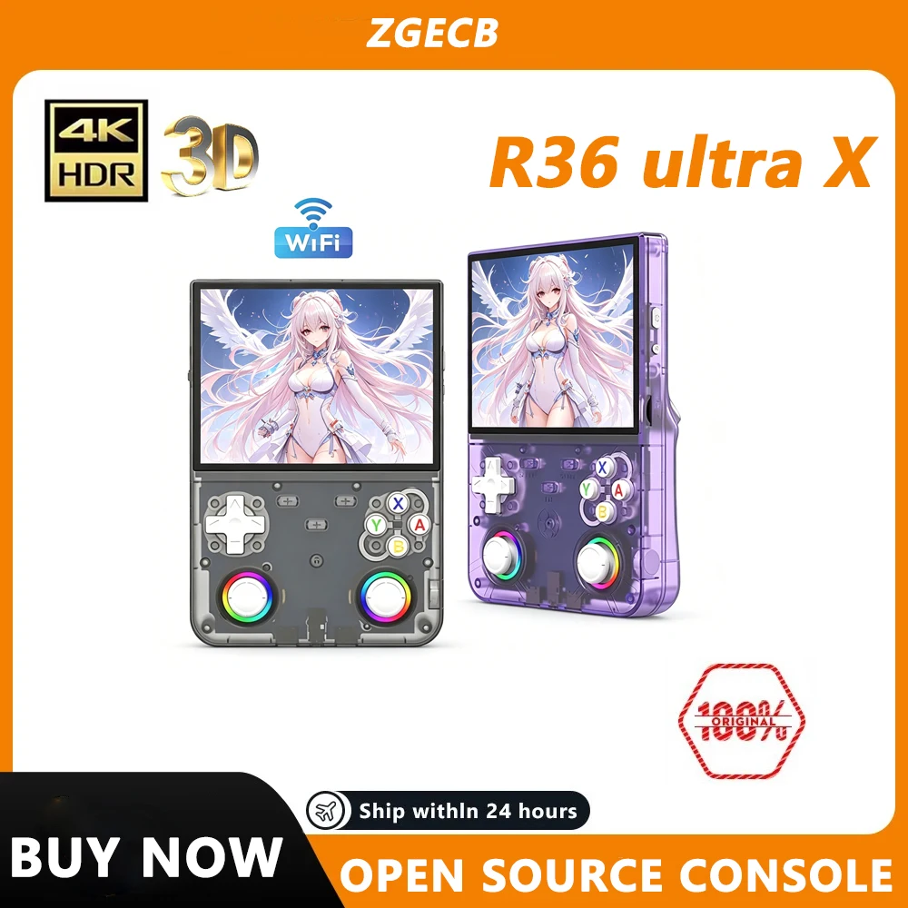 

FLLAPT R36 ultra X retro handheld video game console open source Linux system 4.5 inch IPS screen portable handheld game console