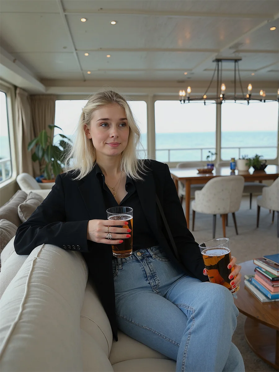 

Blazer Oversize Women Pink Sense Workplace Flip Sun Protection Size Thin Plus Side Slit One-Button Basic Newest Fitting Beading