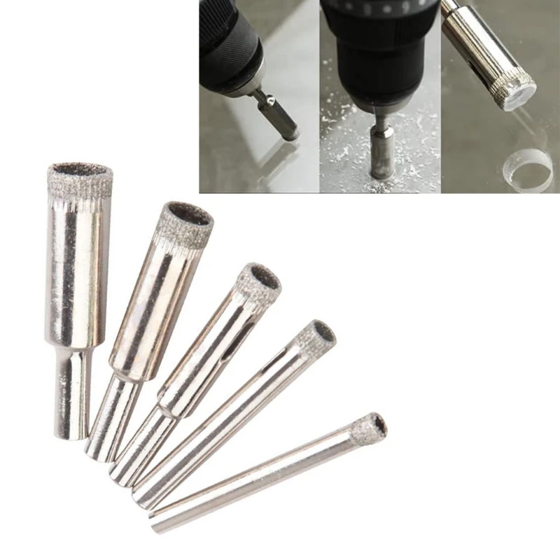 Mata Bor Kaca Gergaji Lubang Kaca 5-12Mm untuk Pengiriman Drop Presisi Tinggi Marmer Keramik Kaca