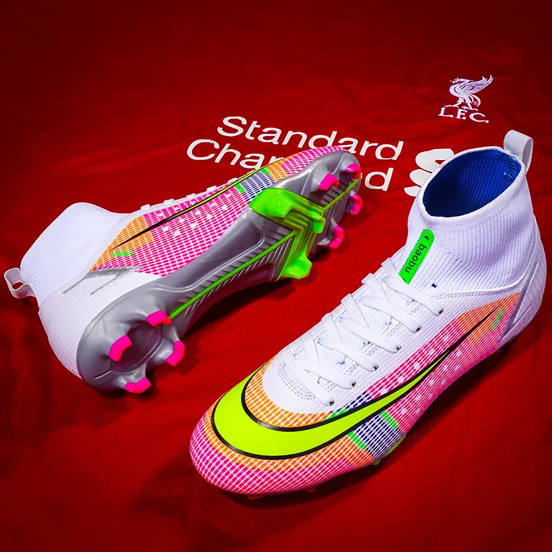 รองเท้าฟุตบอลผู้ชาย รองเท้าฟุตซอลสำหรับมืออาชีพ รองเท้าฝึกซ้อม รองเท้าสวมใส่สบาย ทนทาน ใช้ได้ทั้งชายและหญิง รองเท้า TF/FG ของแท้