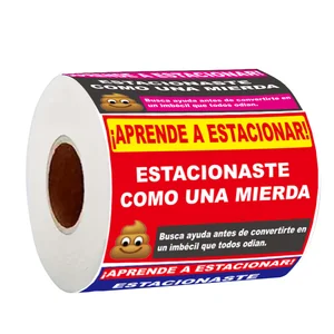 160 Pcs Funny Spanish Parking Warning Stickers , Humorous Car Reminder Labels , Self-Adhesive for Vehicles, Car Stickers