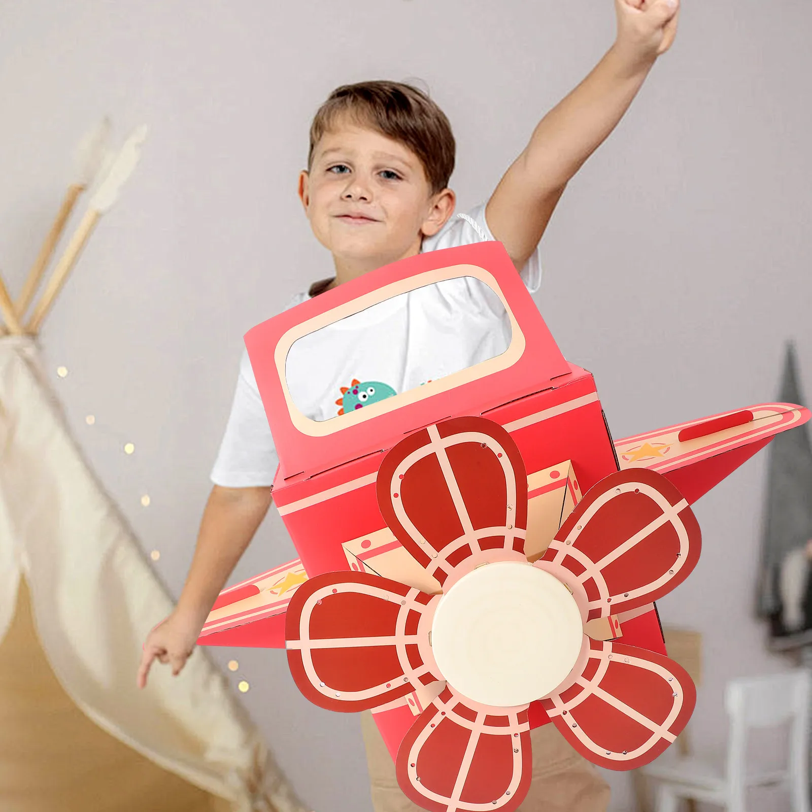 

Носимый вентилятор в виде самолета для детей: легкосборный, с дизайном бумажного самолетика, креативный инструмент для дома