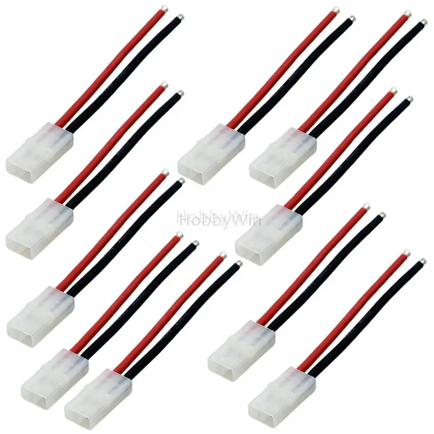 KET-2P Female P-TO-R Plug Line 10pcs 14awg soft silicone 10cm for RC Model Aircraft Vehicle Battery Motor Power Connection