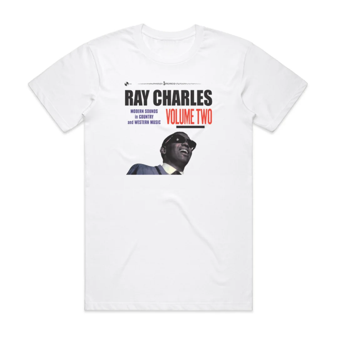 Ray Charles Modern Sounds In Country And Western Music T-Shirt Pure cotton Men's T-Shirt Children's Clothing Tee Y2k Woman