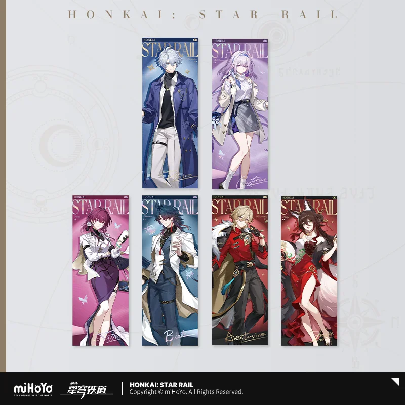 Official Honkai Star Rail Gaming Merchandise Cartoon Characters Cosplay Blade Castorice Laser Ticket Halloween Gifts