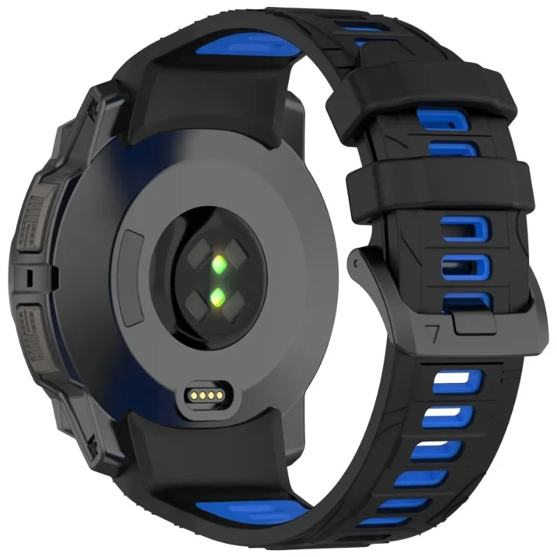 Silicone Strap for Garmin Instinct 3 SOLAR 50mm 45mm Two-tone Wristband for Garmin Instinct 3 Crossover AMOLED Correa