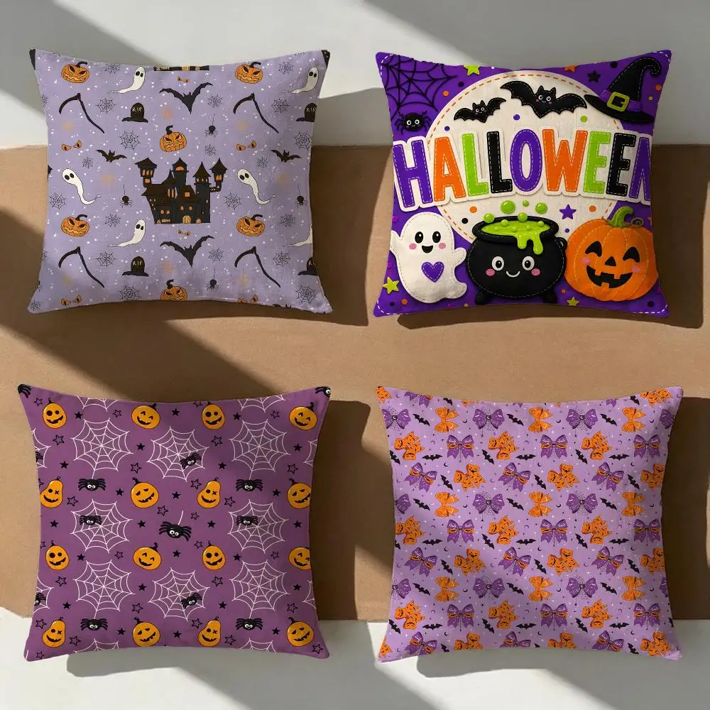 Halloween Mix Pack Cushion Cover Pillow Cover Nordic Minimalist Throw DoubleSided Print Cushion Case for Sofa Bedroom Decor