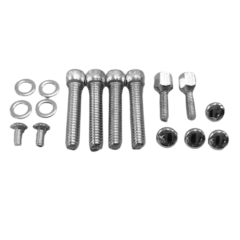 

Топ!-Хромированный комплект крышки насоса управления передним сцеплением для 96- '07 Electra Glides Модификация руля Road Glides