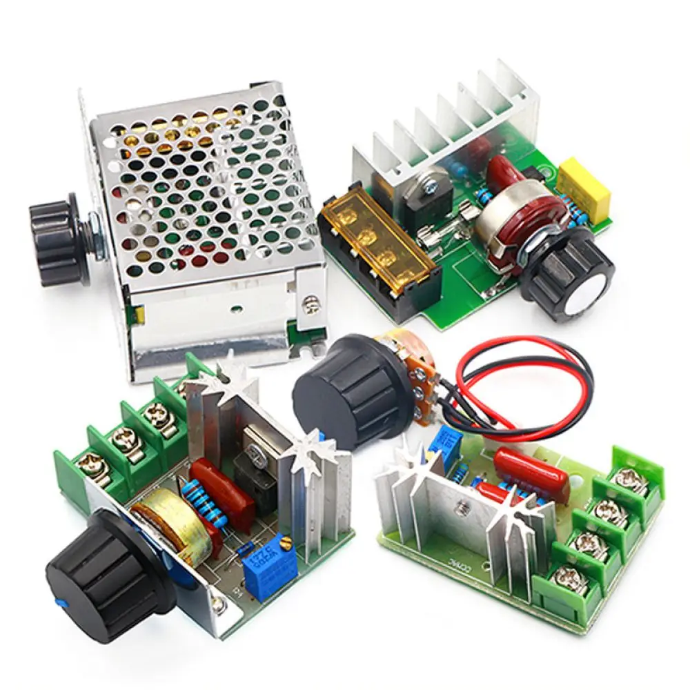 SCR Electronic Voltage Regulator Module 4000W High Power AC 220V Speed Controller Dimmer For Industrial Motor Heating Elements