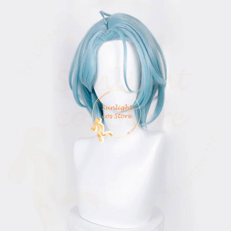  Crazy:B Himeru Cosplay Wig 35cm Blue Gray Wig Heat Resistant Synthetic Wig Halloween ES merumeru hmr Anime Wigs