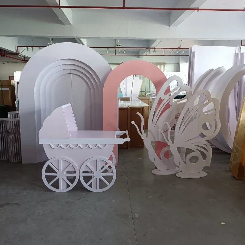 

Modern Baby Shower Party Events Furniture White Candy Cart