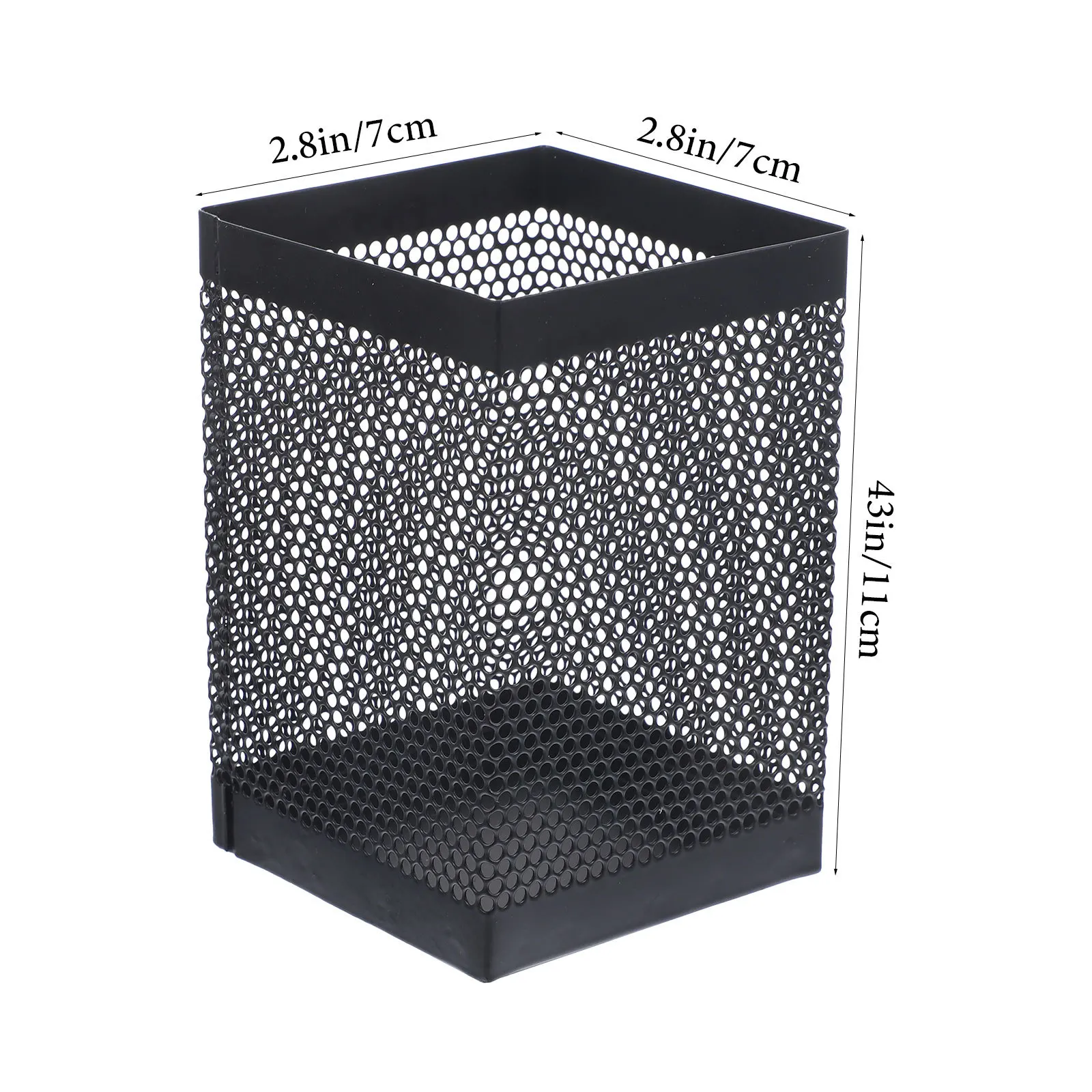 Metalen pennenhouder Grote capaciteit Mesh Design Desktop Organizer voor Office Home Study Slaapkamer Decoratieve briefpapier opbergbeker