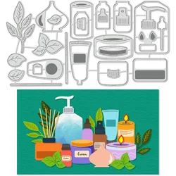 1 pc Bottles Cutting Dies Stencils Aroma Candle Carbon Steel Embossing Tool Die Cuts Metal Templates for DIY Scrapbooking