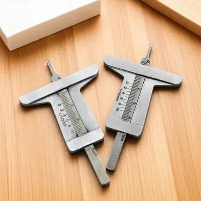 

Depth Gauge 0-50Mm Tire Tread Vernier Caliper High Accuracy Metal Measuring Tool for Road Safety and Vehicle Inspection