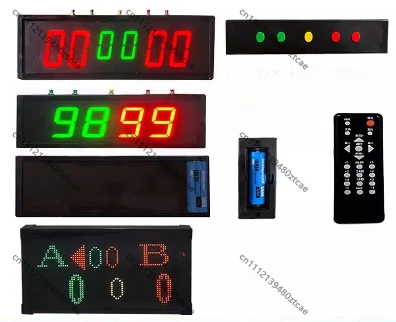LED Electronic Scoreboard Portable Score Counter Timer for Basketball Football Table Tennis