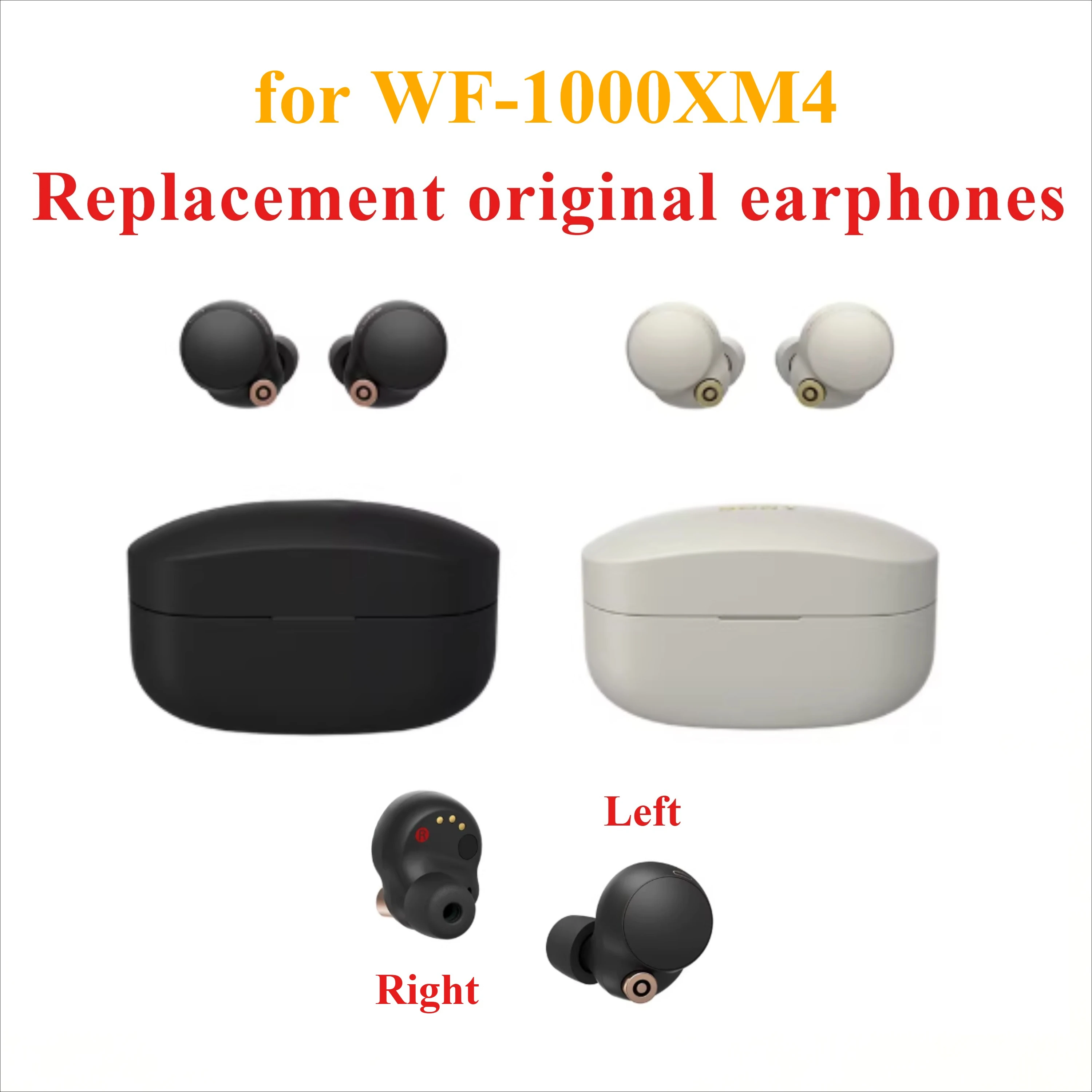 Original New Replacement Lost Earbud for WF-1000XM4 Headset in-Ear Left or Right Replenish Single Earphone