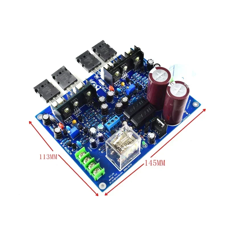 LUSYA LJM MX100 100W+100W 2.0 ONSEMI TOSHIBA HiFi Power Amplifier Two-channel Board With Filter capacitor Speaker Protection