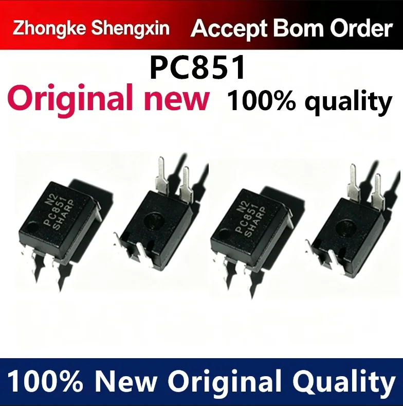（5pcs-100pcs）Newly imported original PC851XNNSZ0F EL851 DIP4 direct insertion PC851 high-voltage optocoupler