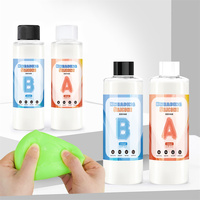 1:1 AB Epoxy Resin Glue Squishy Gel Soft Liquid Silicone Mold Decompression Toys Squeezing Toy AB Resin Glue 200/500/1000ML Set