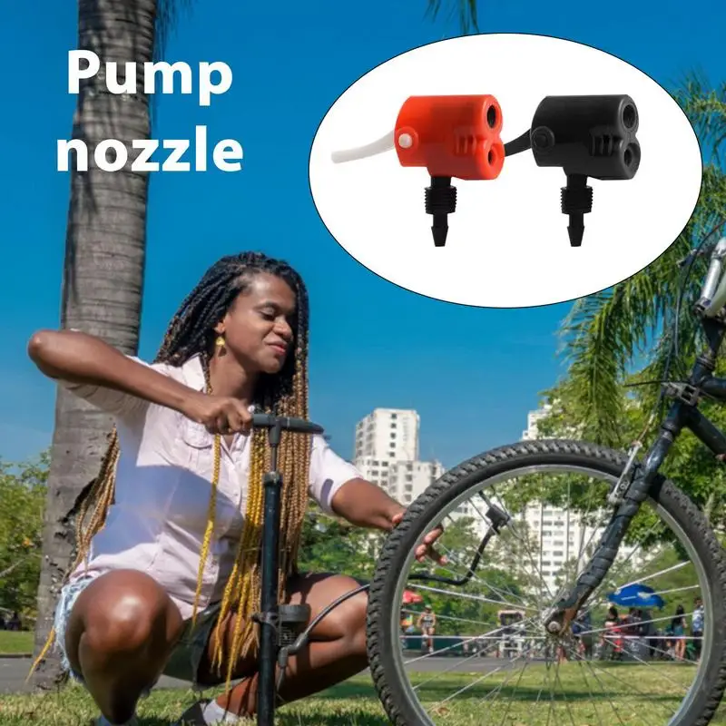 Universal Inflatable Nozzle With Large Outlet 1pc Leakproof Air Pump Nozzle Dual-Use Inflator Nozzle For Bicycle Motorcycle Ball