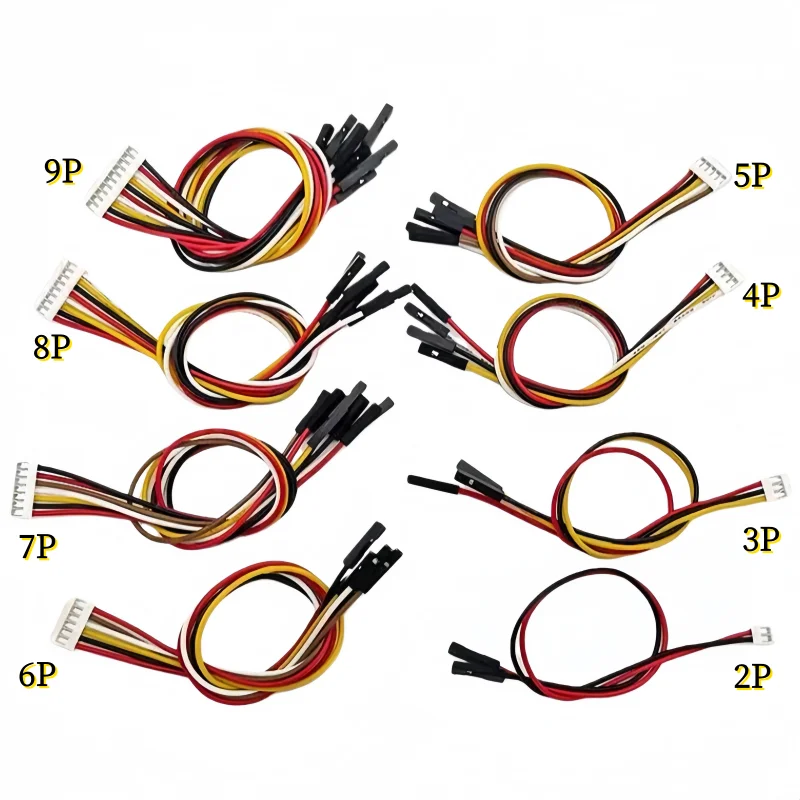 5pcs/lot  HY2.0MM to DuPont 2. 54mm-1P Cable Connection/Terminal Wire Long 20cm DuPont Wire 2p 3p 4p 5p-12p